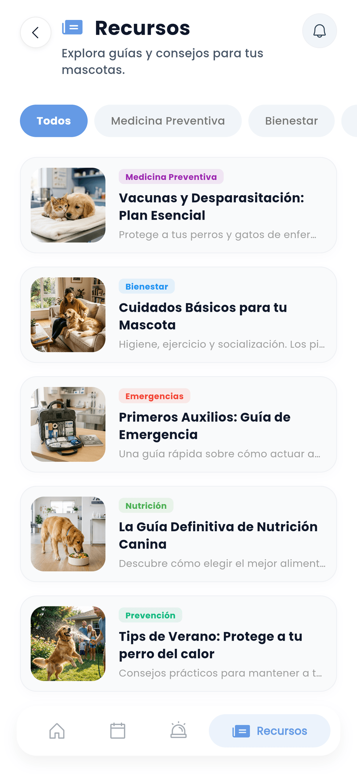 Recursos veterinarios